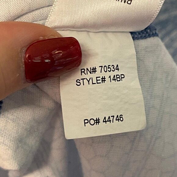 Orvis Women’s Trout Bum Quarter-Zip Pullover Medium Blue Patterned - Picture 6 of 7